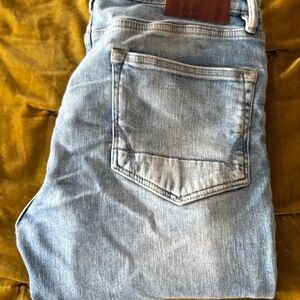 Allsaints Light Wash Blue Denim Jeans - Classic Back Pocket